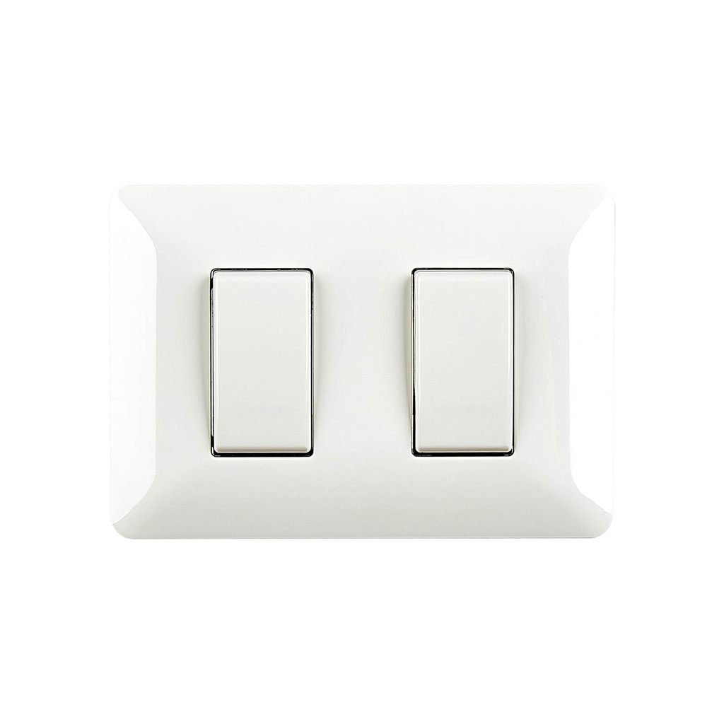 Switch 2 Boton 3 Way Modena Elettrica 10A/110250V