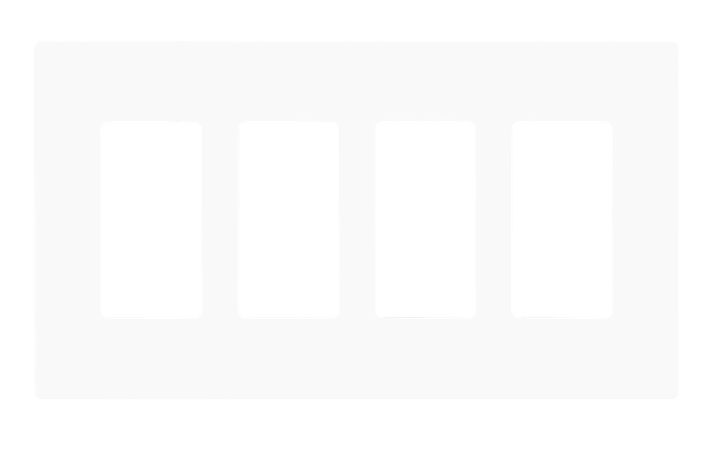 Tapa Cuadruple Screwless New York Electric Décor