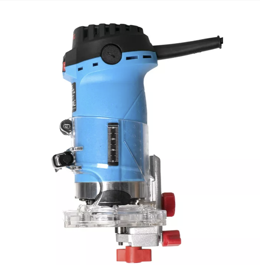 Mini Router 550W, 28,000rpm, diam collet 1/4". Incl guia paralela.