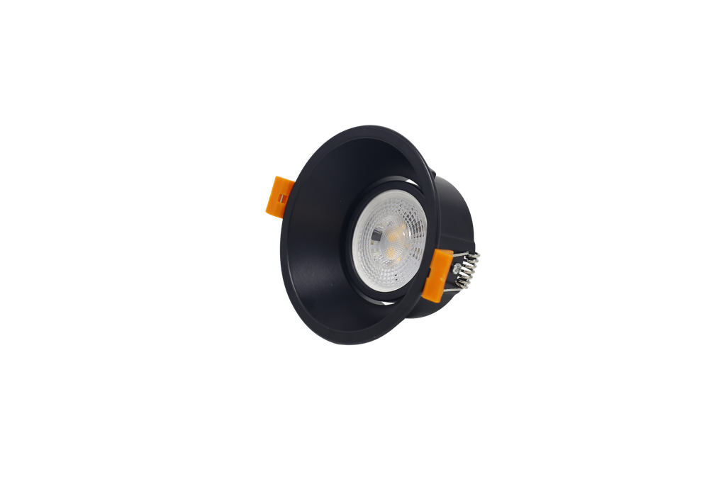 Ojo de Buey MR16/GU10, Rim Minimo, Negro, Ajustable IP20 XC227R