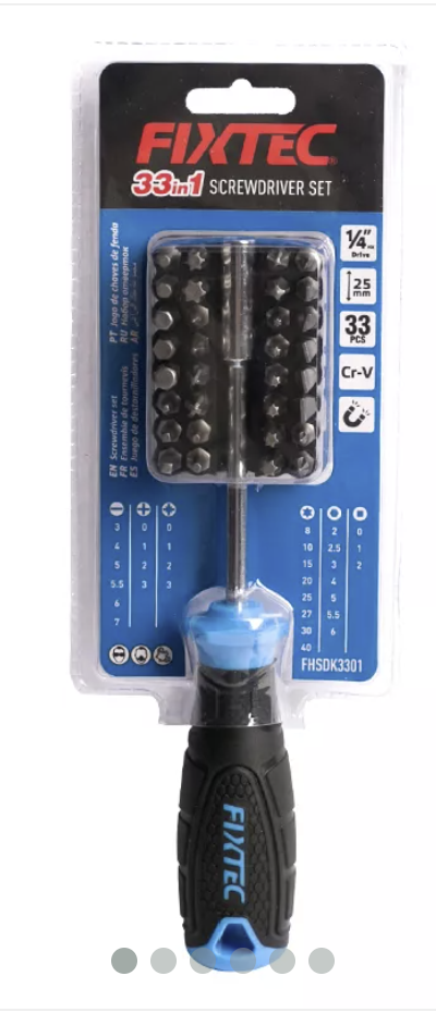 Set de Destornilladores Cromo Vanadio Magnetico 33 en 1